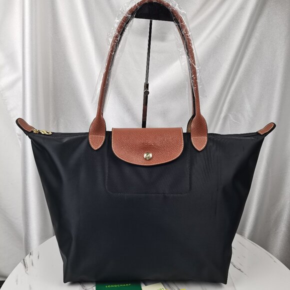 Longchamp Handbags - Black Longchamp Folded Bag Le Pliage Water-repellant Travel Tote